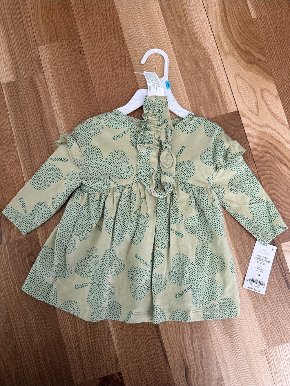 Carter's Shamrock ☘️ Long-Sleeve Ruffle Dress + Bottoms + Headband